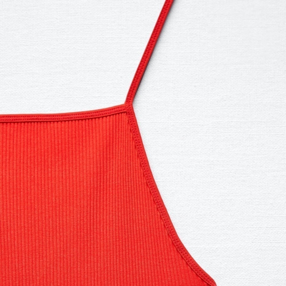 ZARA Strappy Ribbed Dress - Picture 3 of 5